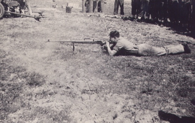 Testing weapons at Middle East School of Military Intelligence 1943 / 1944